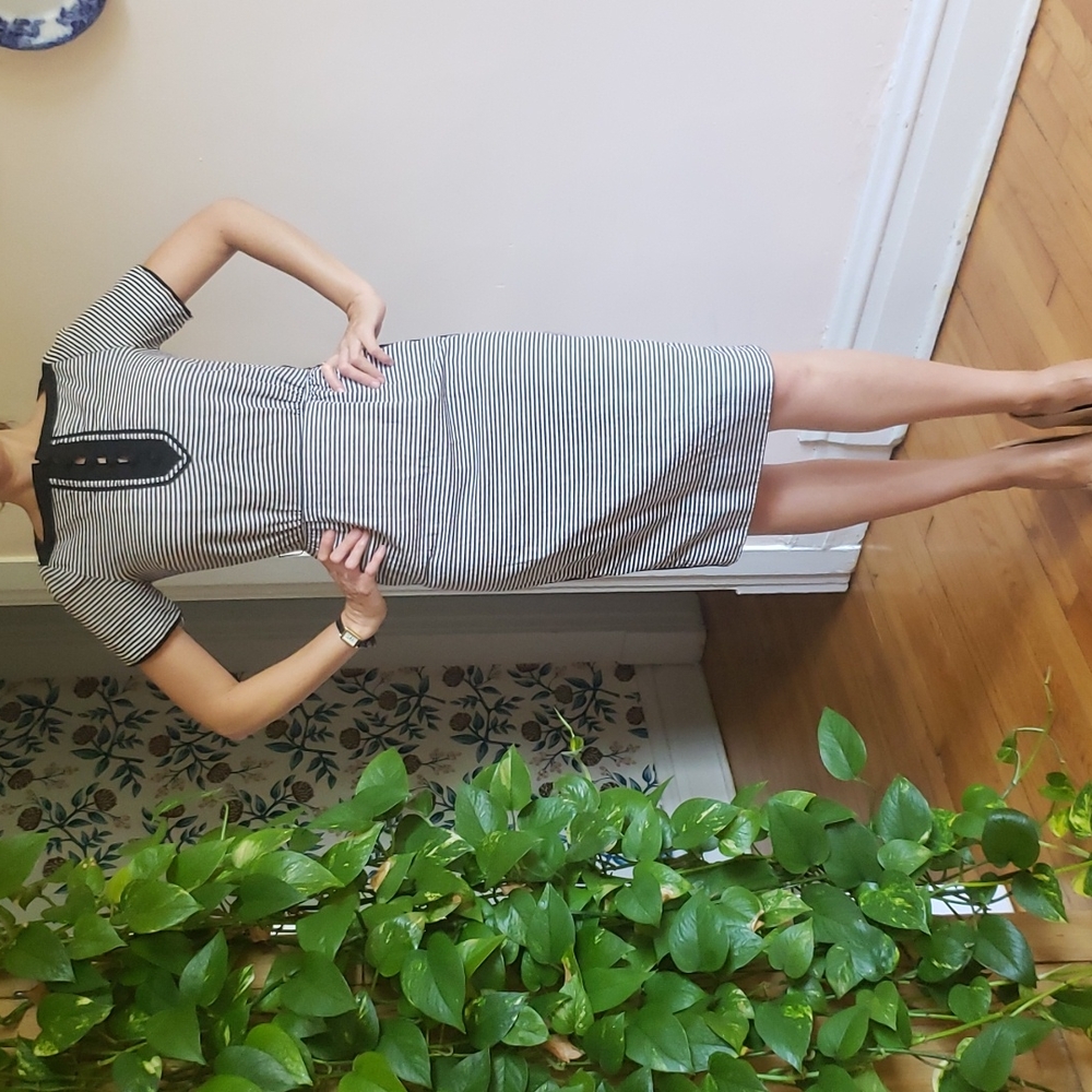 Vintage black and white dress